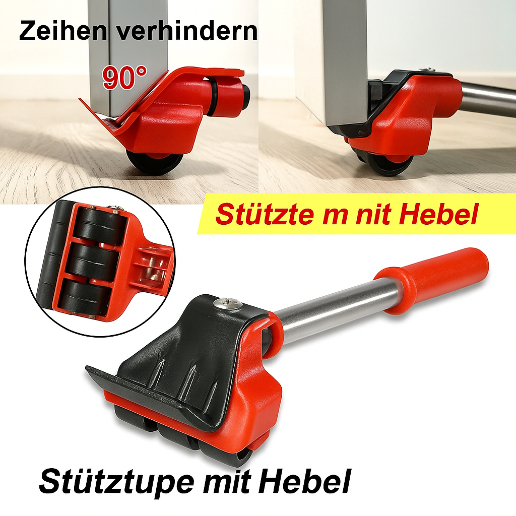 MoveMax 5-in-1 Möbelheber-Set – Für einfaches und sicheres Möbelverschieben