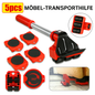 MoveMax 5-in-1 Möbelheber-Set – Für einfaches und sicheres Möbelverschieben