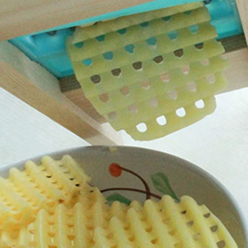 🥔 Edelstahl Pommes-Gitter – Kartoffel- & Gemüseschneider für knusprige Sticks & Chips