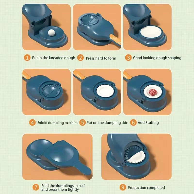 2-in-1 Knödelmacher & Teigpresse – Für perfekte Dumplings in Sekunden!