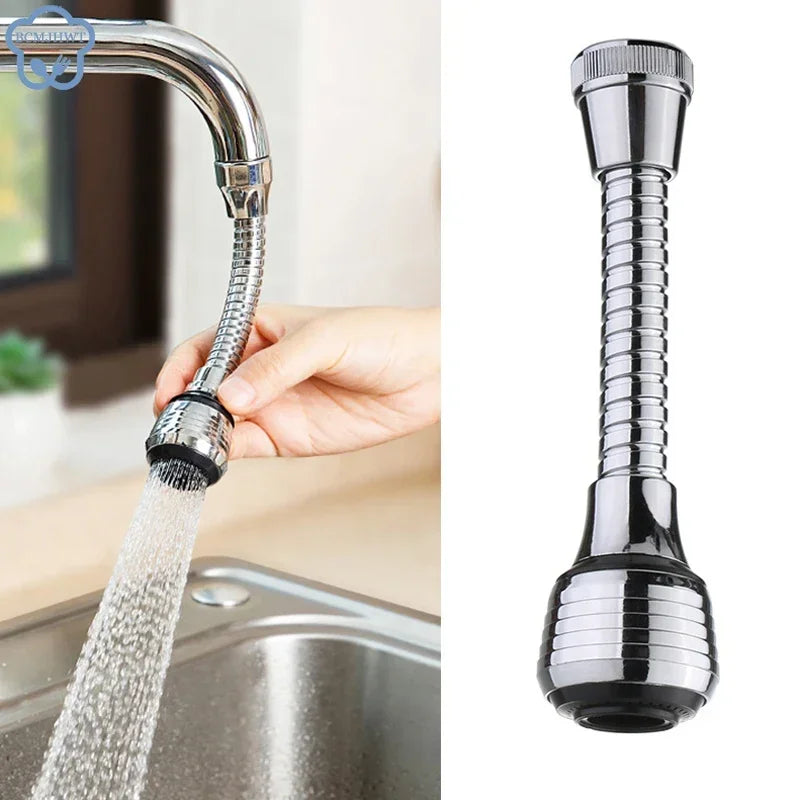 360° Drehbarer Wasserhahn-Aufsatz mit 2 Modi – Hochdruck & Wassersparend!