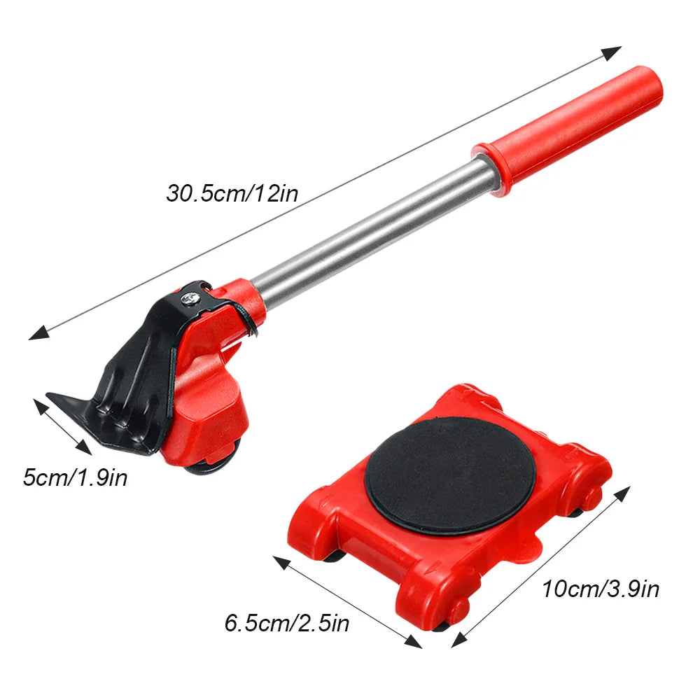 5 Teile/Satz Heavy Duty Möbel Heber Mover Roller Mit Rad Bar Moving Gerät Hebe Helfer Möbel Moving Transport Werkzeug